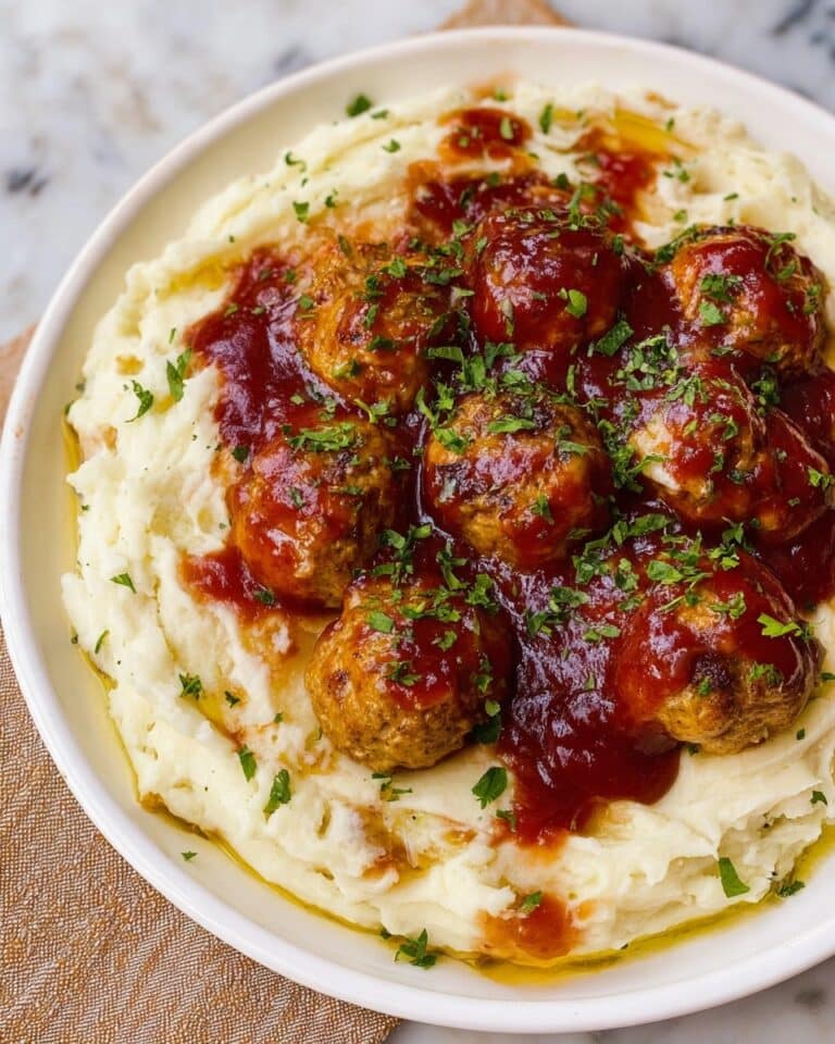 Turkey Stuffing Meatballs with Cranberry Glaze Recipe