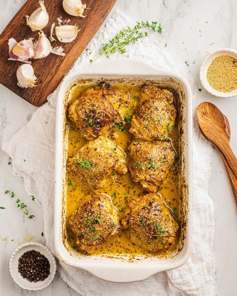 Mustard Chicken Thighs Recipe