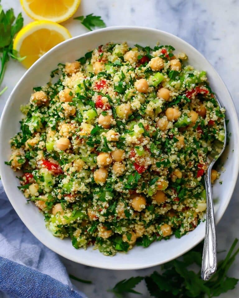 Quinoa Chickpea Tabbouleh Salad Recipe