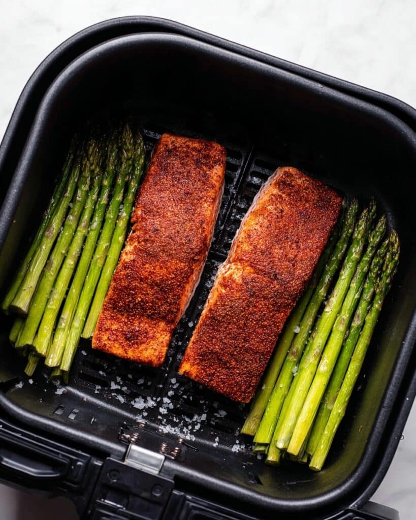 Air Fryer Salmon & Asparagus Recipe