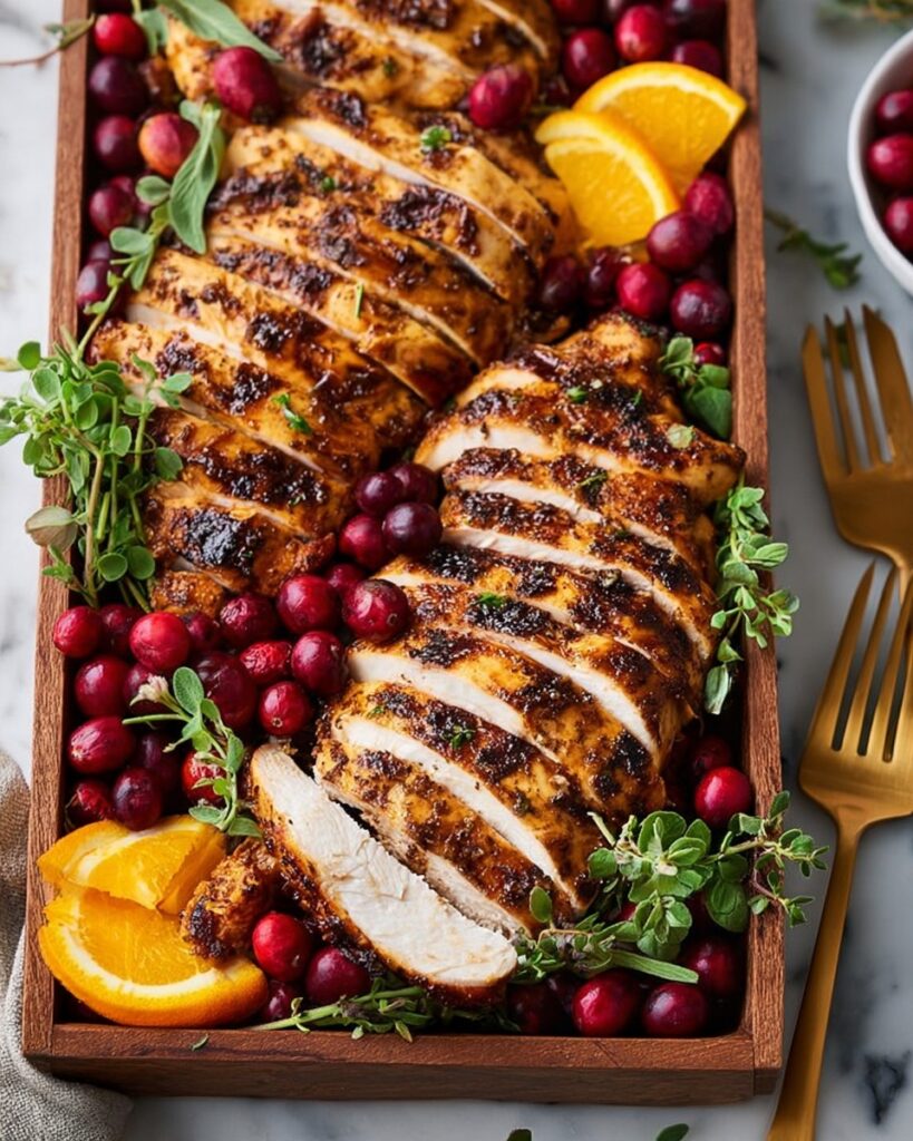 Juicy Roasted Turkey Tenderloin with Herb Citrus Glaze and Savory Gravy Recipe