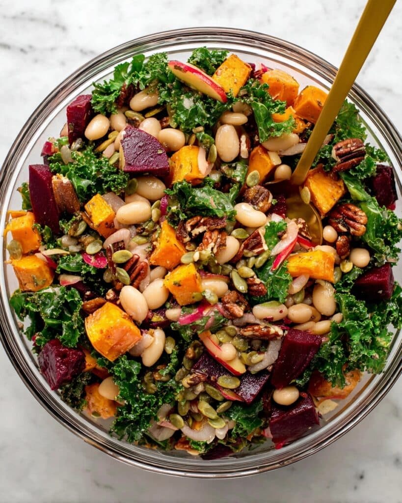 Fall Harvest Dense Bean Salad Recipe