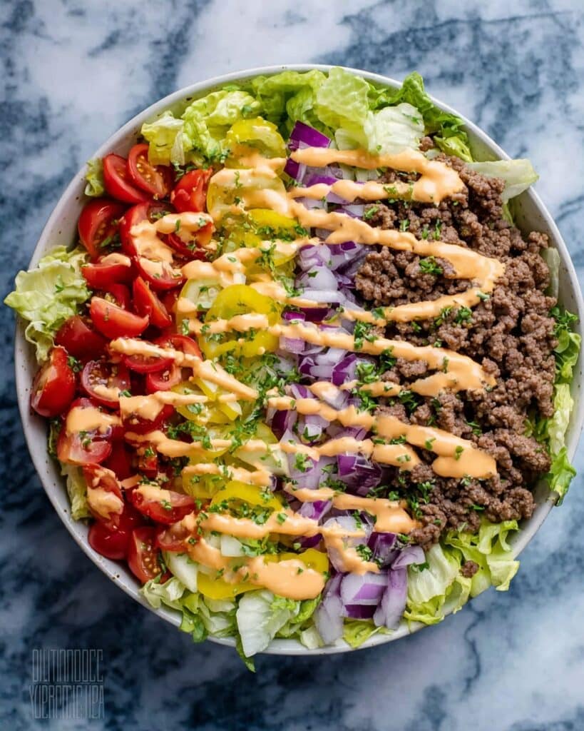 Homemade Big Mac Bowl Recipe