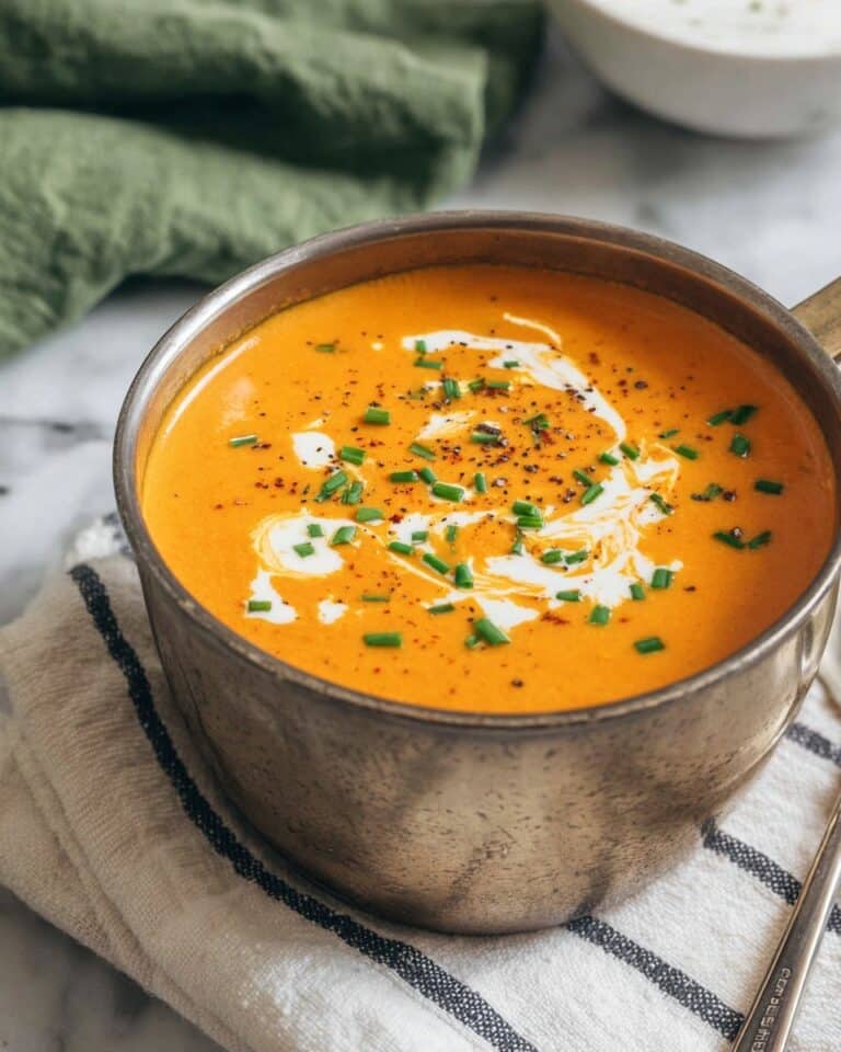 Fall Roasted Red Pepper Gouda Soup Recipe
