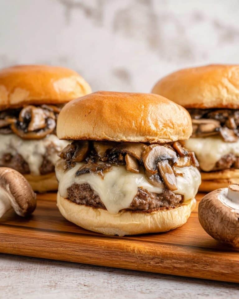 Mushroom and Swiss Burger Recipe