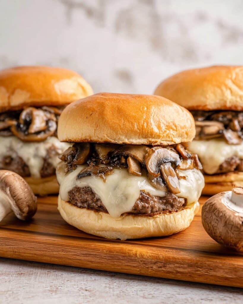 Mushroom and Swiss Burger Recipe