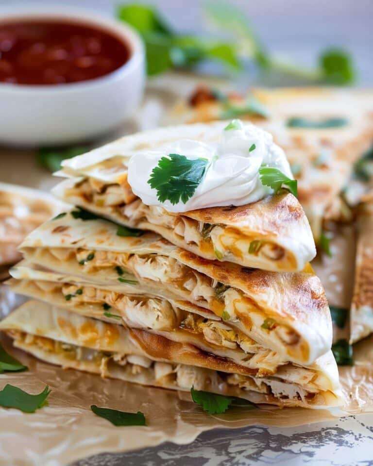 Creamy Chicken Quesadillas Recipe