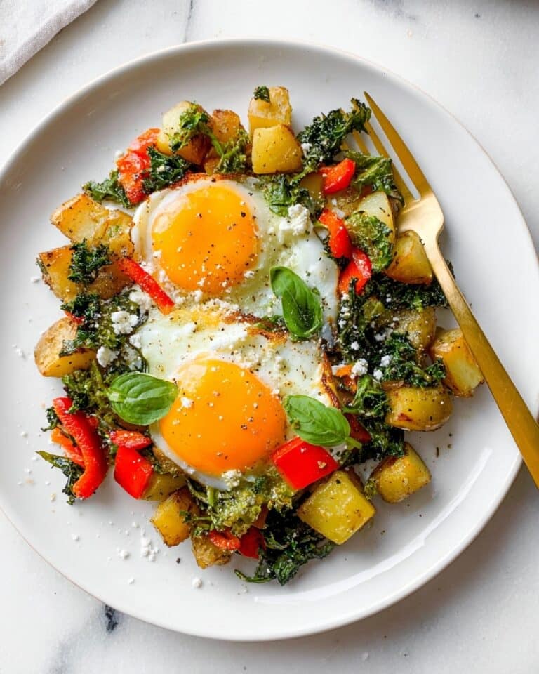 Pesto Eggs & Potato Skillet Recipe