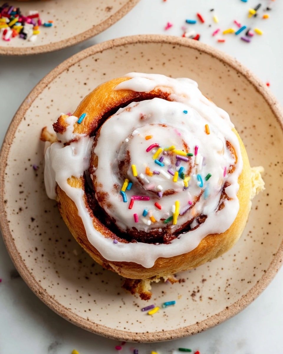 4 Ingredient Funfetti Cinnamon Rolls Recipe