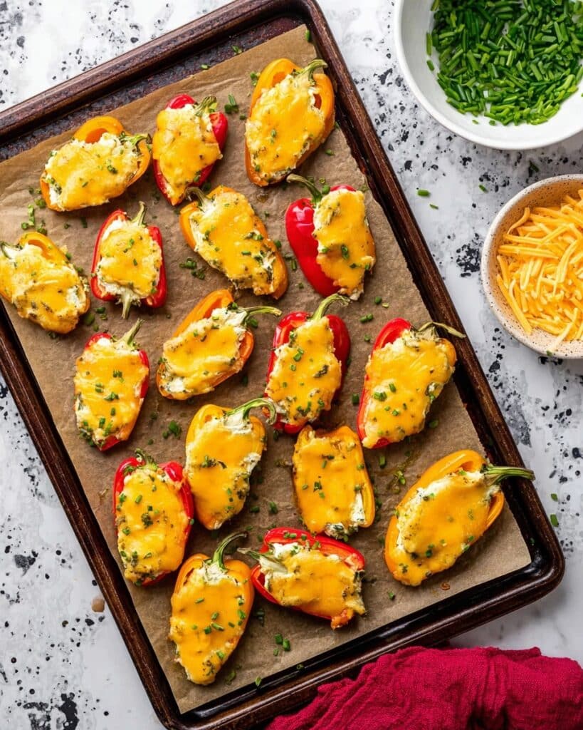 Cream Cheese Stuffed Mini Bell Peppers Recipe