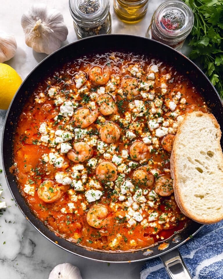 Greek Shrimp with Tomatoes and Feta (Garides Saganaki) Recipe